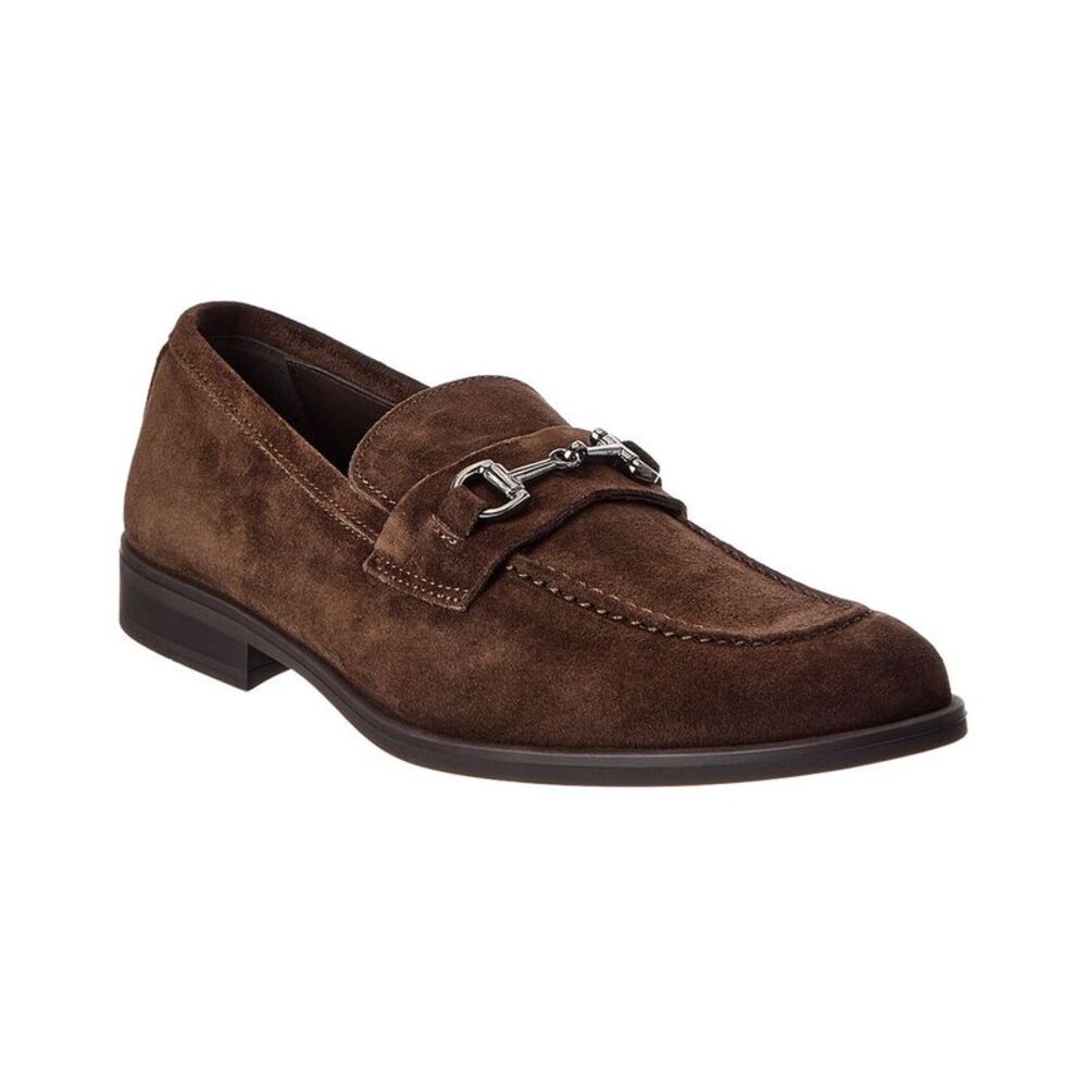 M By Bruno Magli Renato Bit Suede Loafer, Brown